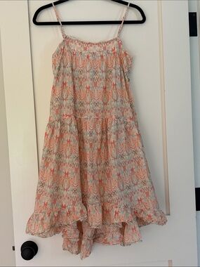 Anthropologie Floral Print Spaghetti-Strap Dress size small